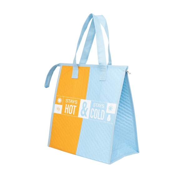 WALMART REUSABLE INSULATED HOT & COLD GROCERY BAG w/ZIPPER New - Picture 3 of 10